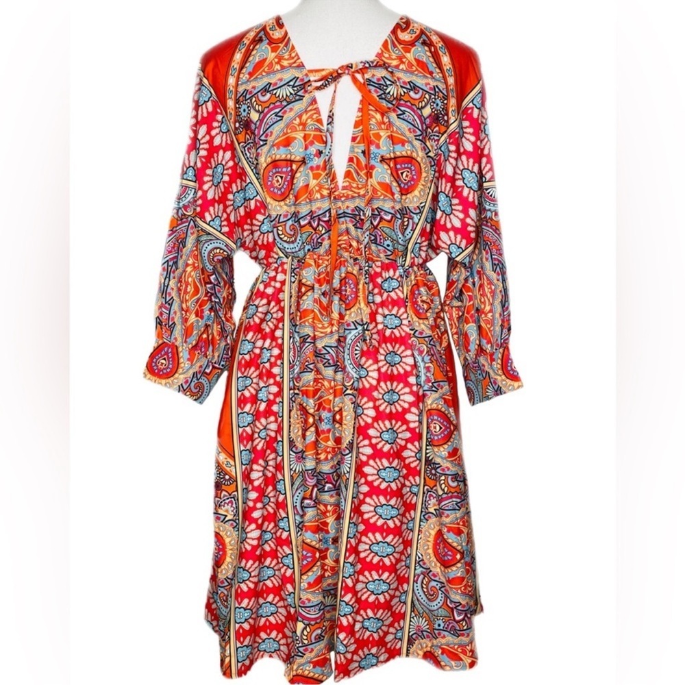 ** SOLD**Boho NWOT Summer Dress, long sleeve, size Small - Picture 15 of 16